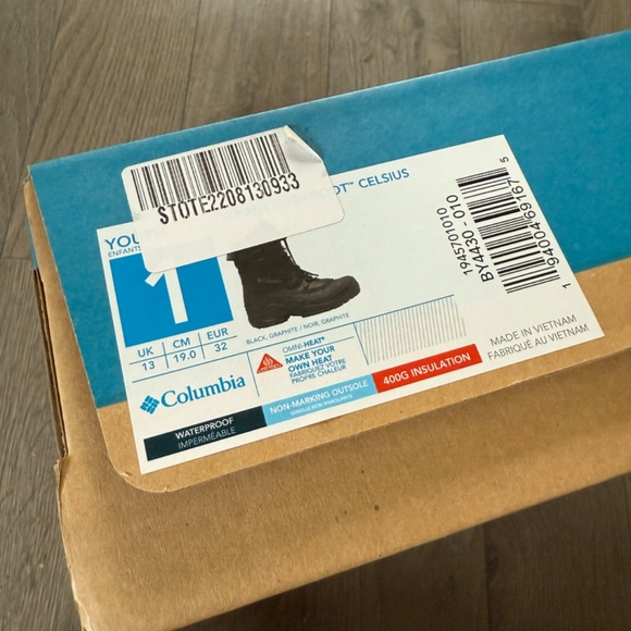 NWB Columbia Big Kids' Bugaboot™ Celsius Boot US1/UK13 - Picture 6 of 8